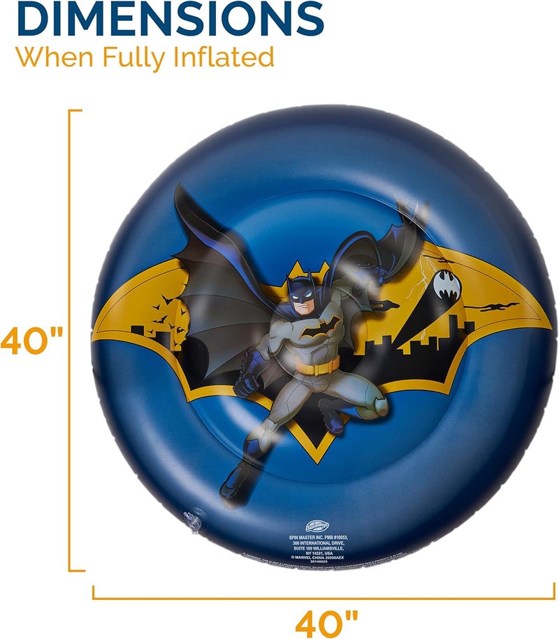 SwimWays DC Batman Reversible Boat, Inflatable Pool Floats & Kids Pool Toys, Swimming Pool Accessories & Beach Essentials for Kids Aged 5 & Up - Image 5